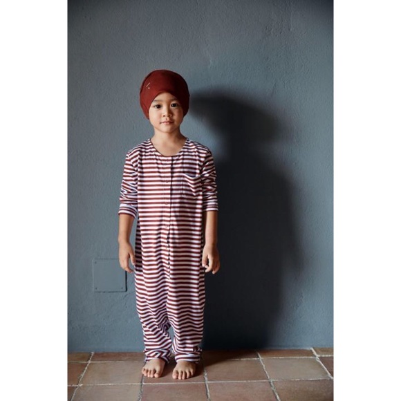 Gray Label Other - Gray Label | Stripe Rust Orange Jumpsuit Playsuit